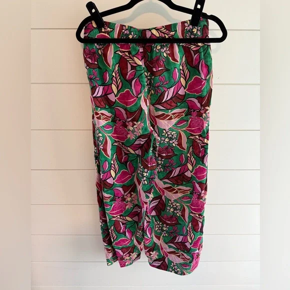 Cynthia Rowley Floral Wide Leg Pants & Top Set, Size Medium - Picture 4 of 14